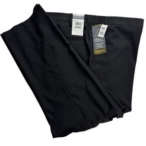 J.M. Haggar Big Tall Premium Stretch Tailored Fit Black Dress Pants 46W x 30L
